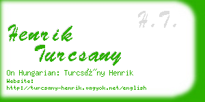 henrik turcsany business card